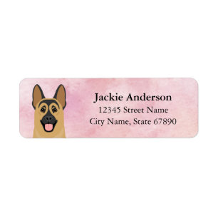 German Shepherd Return Address Labels