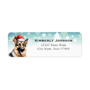 German Shepherd Return Address Labels