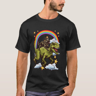 German Shepherd Riding a Dinosaur Dino T-Shirt