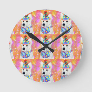 German Shepherd Round Clock