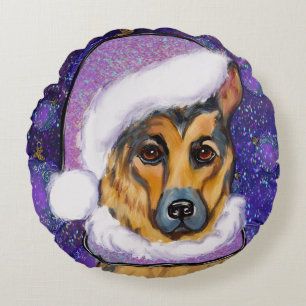 GERMAN SHEPHERD ROUND CUSHION