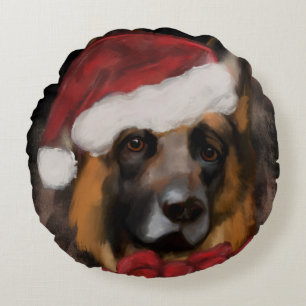 GERMAN SHEPHERD ROUND CUSHION