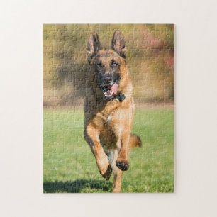 German Shepherd Running Jigsaw Puzzle