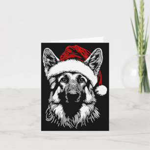 German Shepherd Santa Hat Christmas Xmas Pajama Wo Card