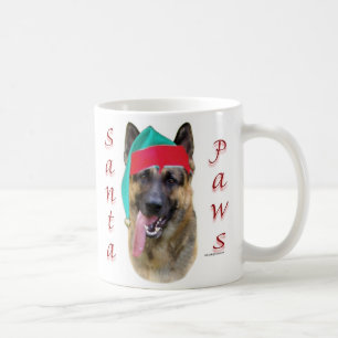 German Shepherd Santa Paws Coffee Mug