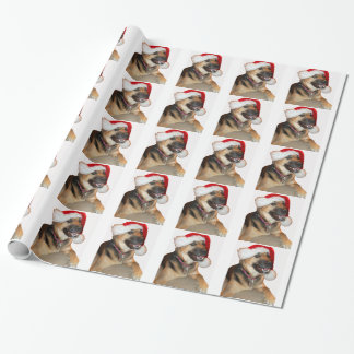 German Shepherd Santa Wrapping Paper