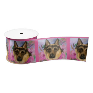 German Shepherd Satin Ribbon