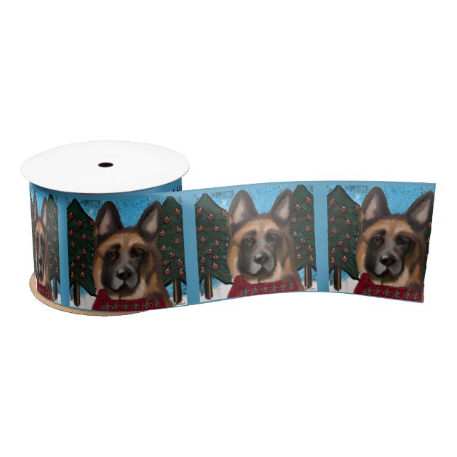 German Shepherd  Satin Ribbon (Spool)