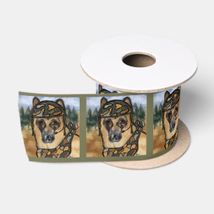 GERMAN SHEPHERD SATIN RIBBON