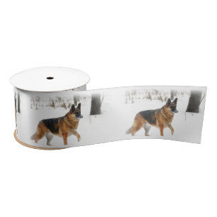 German Shepherd Satin Ribbon