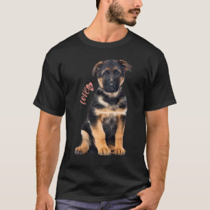 German Shepherd Shepard Dog Mum Dad Love Pet Puppy T-Shirt