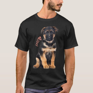 German Shepherd Shepard Dog Mum Dad Love Pet Puppy T-Shirt
