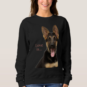 German Shepherd Shepard Dog Mum Dad Love Pet Sweatshirt