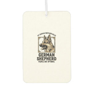 German Shepherd Shirt for Dog Lovers Vintage Engra Car Air Freshener