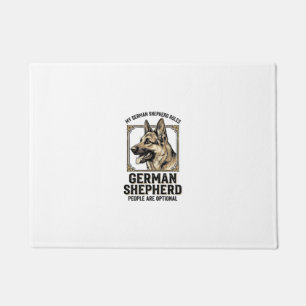 German Shepherd Shirt for Dog Lovers Vintage Engra Doormat