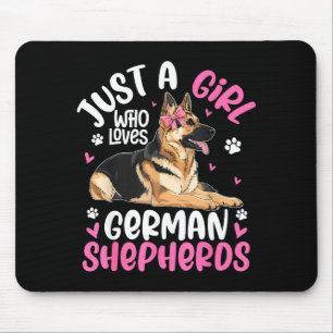 German Shepherd Shirt For Girls Women German Sheph Mouse Mat