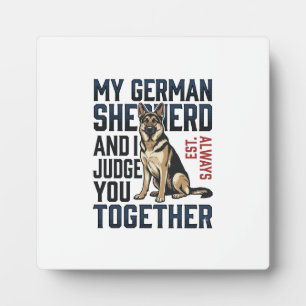 German Shepherd Shirt Funny Dog Lover Vintage Engr Plaque
