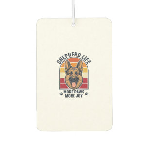 German Shepherd Shirt Retro Engraving Dog Lover Gr Car Air Freshener