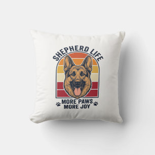 German Shepherd Shirt Retro Engraving Dog Lover Gr Cushion