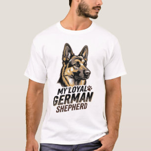 German Shepherd Shirt Vintage Engraving Dog Lover