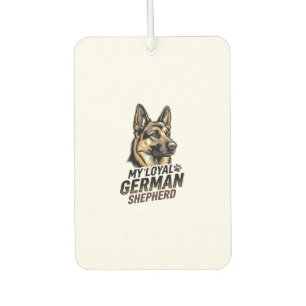German Shepherd Shirt Vintage Engraving Dog Lover Car Air Freshener