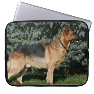 German Shepherd Show Stand Laptop Sleeve