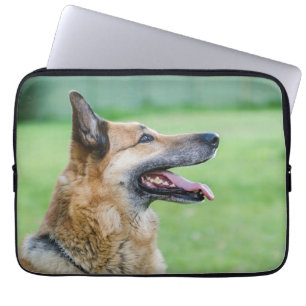 German Shepherd Side Portrait Laptop Sleeve