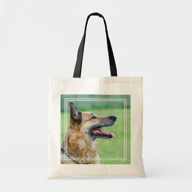 German Shepherd Side Portrait Tote Bag (Front)