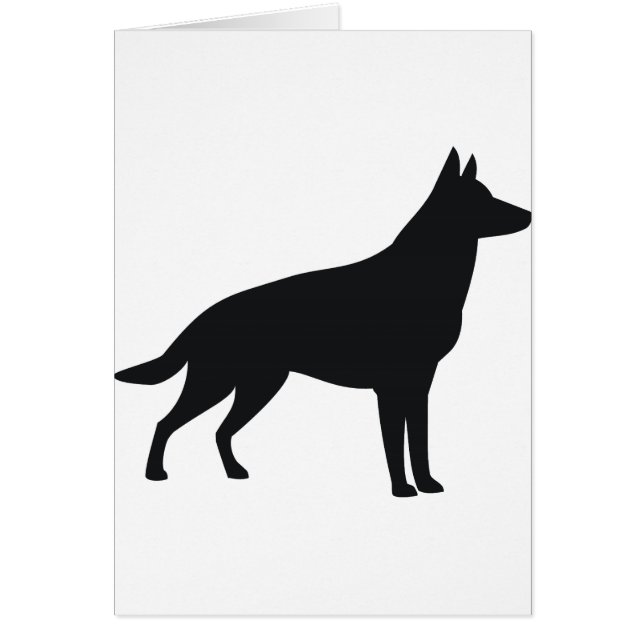 German Shepherd Silhouette (Front)