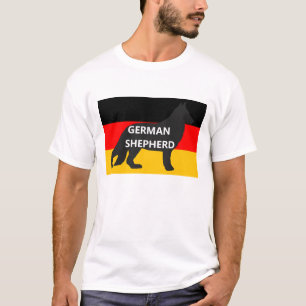 german shepherd silo name on germany-flag.png T-Shirt