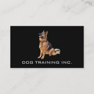 German Shepherd Sitting   Dog Trainer Business Card