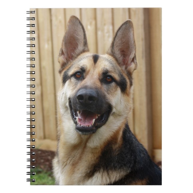 German Shepherd Sitting Notebook (Front)