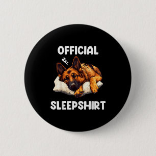 German Shepherd Sleepshirt Dog Lover Pajamas  6 Cm Round Badge