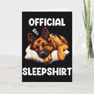 German Shepherd Sleepshirt Dog Lover Pajamas Card