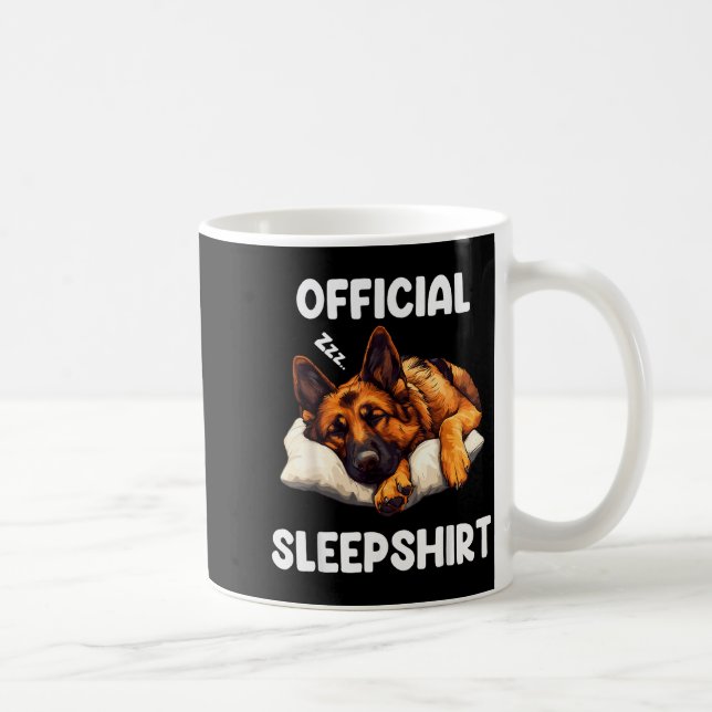 German Shepherd Sleepshirt Dog Lover Pajamas  Coffee Mug (Right)
