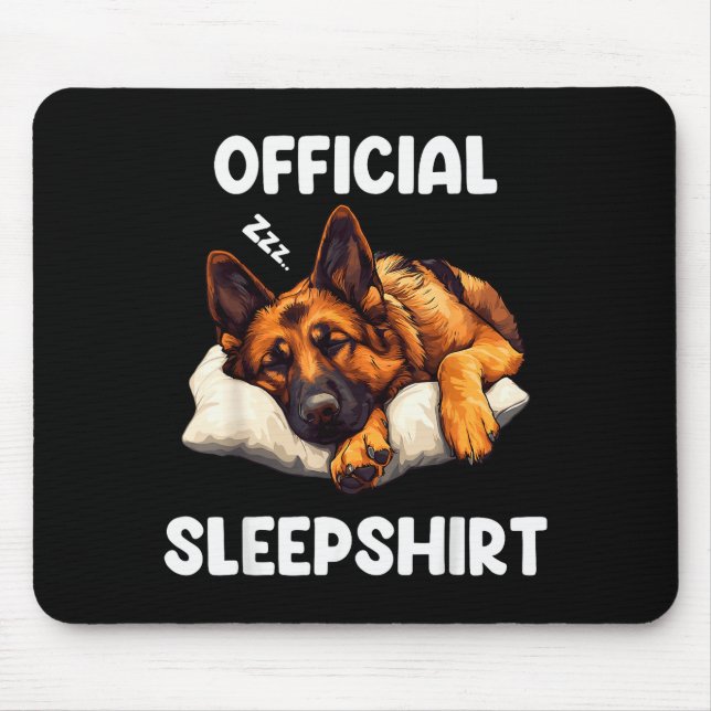 German Shepherd Sleepshirt Dog Lover Pajamas  Mouse Mat (Front)
