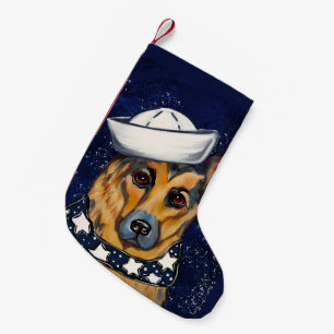 German Shepherd Small Christmas Stocking