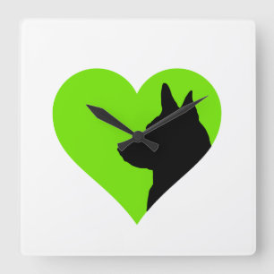 German Shepherd Square Wall Clock