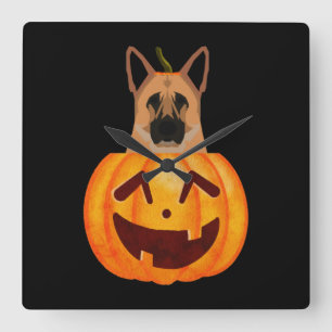 German Shepherd         Square Wall Clock