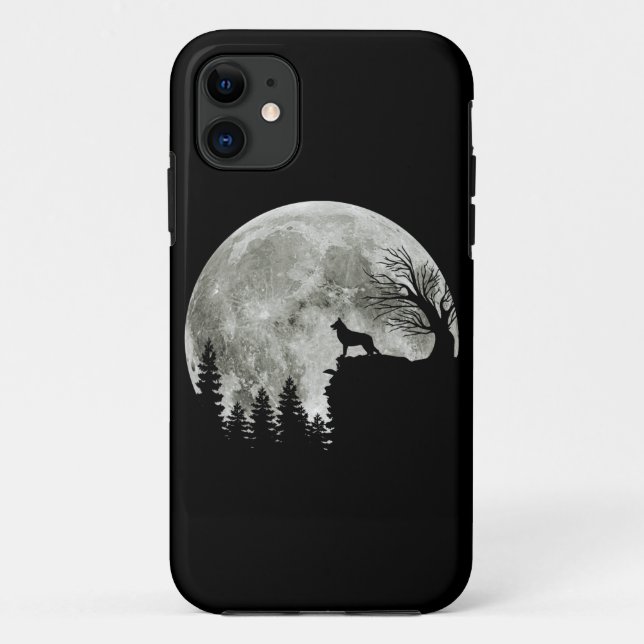  German Shepherd Standing On Mountain Halloween Case-Mate iPhone Case (Back)