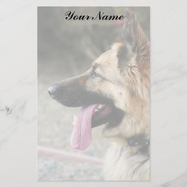 German Shepherd Stationary Stationery (Front)