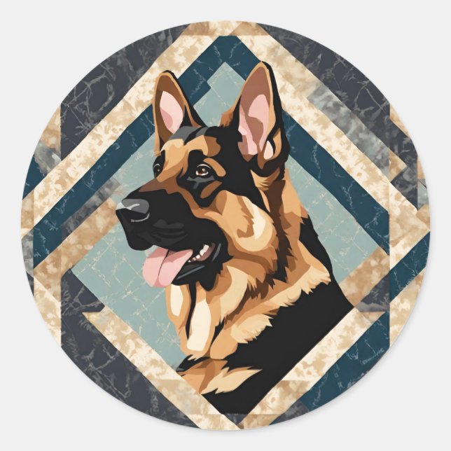 German Shepherd Stickers (Front)