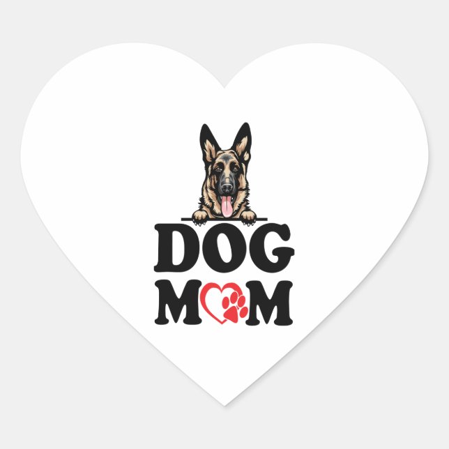 German Shepherd Stickers - German Shepherd Dog Mum (Front)