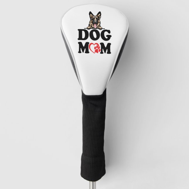 German Shepherd Stickers - German Shepherd Dog Mum Golf Head Cover (Front)