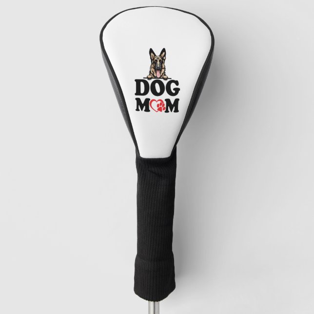 German Shepherd Stickers - German Shepherd Dog Mum Golf Head Cover (Front)