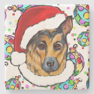 GERMAN SHEPHERD STONE COASTER