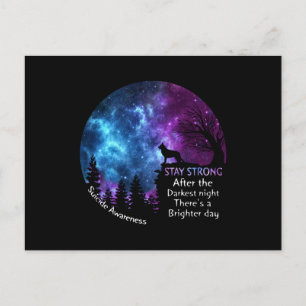 German Shepherd Suicide Awareness Stay Strong Gift Postcard