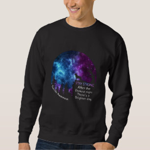 German Shepherd Suicide Awareness Stay Strong Gift Sweatshirt