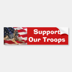 German Shepherd Support Bumper Sticker