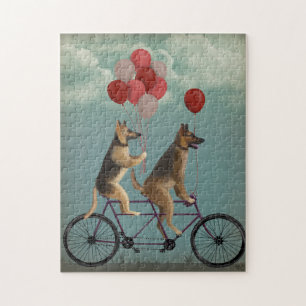 German Shepherd Tandem Jigsaw Puzzle